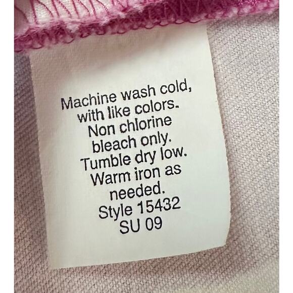 2/$15 Vintage Y2K J. Crew Floral Cotton Mini Skirt Purple Stretch Pockets Size 0 - Picture 5 of 6